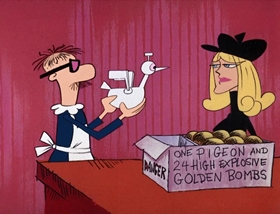 Screenshots from the 1969 DePatie Freleng cartoon French Freud