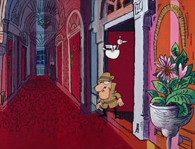 Screenshots from the 1969 DePatie Freleng cartoon French Freud