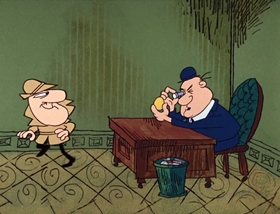 Screenshots from the 1969 DePatie Freleng cartoon French Freud