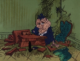 Screenshots from the 1969 DePatie Freleng cartoon French Freud