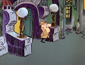 Screenshots from the 1969 DePatie Freleng cartoon French Freud