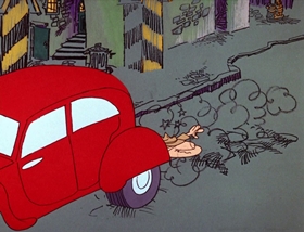 Screenshots from the 1969 DePatie Freleng cartoon French Freud