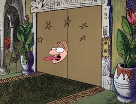 Screenshots from the 1969 DePatie Freleng cartoon French Freud