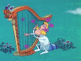 Screenshots from the 1969 DePatie Freleng cartoon Hurts and Flowers