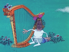 Screenshots from the 1969 DePatie Freleng cartoon Hurts and Flowers