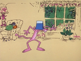Screenshots from the 1969 DePatie Freleng cartoon Pink Pest Control