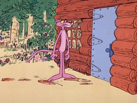 Screenshots from the 1969 DePatie Freleng cartoon Pink Pest Control