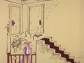 Screenshots from the 1969 DePatie Freleng cartoon Pink Pest Control