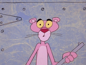 Screenshots from the 1969 DePatie Freleng cartoon Pink Pest Control