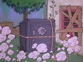 Screenshots from the 1969 DePatie Freleng cartoon Pierre and Cottage Cheese
