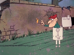 Screenshots from the 1969 DePatie Freleng cartoon Pierre and Cottage Cheese