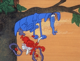 Screenshots from the 1969 DePatie Freleng cartoon Hasty But Tasty