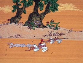 Screenshots from the 1969 DePatie Freleng cartoon Hasty But Tasty