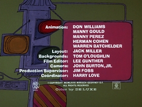 Screenshots from the 1969 DePatie Freleng cartoon Think Before You Pink