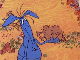 Screenshots from the 1969 DePatie Freleng cartoon The Ant from Uncle