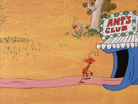 Screenshots from the 1969 DePatie Freleng cartoon The Ant from Uncle