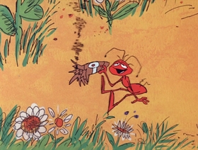 Screenshots from the 1969 DePatie Freleng cartoon The Ant from Uncle