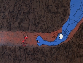Screenshots from the 1969 DePatie Freleng cartoon The Ant from Uncle