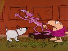 Screenshots from the 1969 DePatie Freleng cartoon Slink Pink