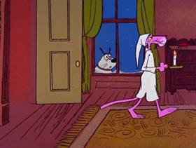 Screenshots from the 1969 DePatie Freleng cartoon Slink Pink