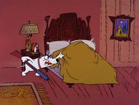 Screenshots from the 1969 DePatie Freleng cartoon Slink Pink