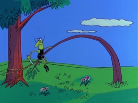 Screenshots from the 1969 DePatie Freleng cartoon Flying Feet