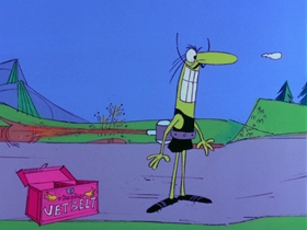 Screenshots from the 1969 DePatie Freleng cartoon Flying Feet