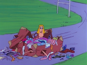 Screenshots from the 1969 DePatie Freleng cartoon Flying Feet