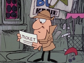 Screenshots from the 1969 DePatie Freleng cartoon Carte Blanched