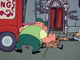 Screenshots from the 1969 DePatie Freleng cartoon Carte Blanched