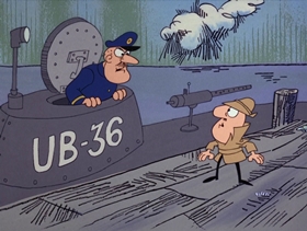 Screenshots from the 1969 DePatie Freleng cartoon Carte Blanched