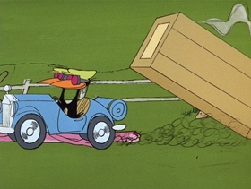 Screenshots from the 1969 DePatie Freleng cartoon Pink on the Cob