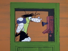 Screenshots from the 1969 DePatie Freleng cartoon The Deadwood Thunderball