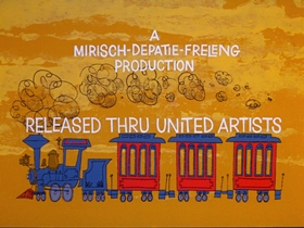 Screenshots from the 1969 DePatie Freleng cartoon The Deadwood Thunderball