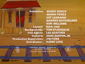 Screenshots from the 1969 DePatie Freleng cartoon The Deadwood Thunderball