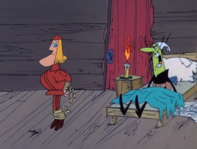 Screenshots from the 1969 DePatie Freleng cartoon Sweet and Sourdough