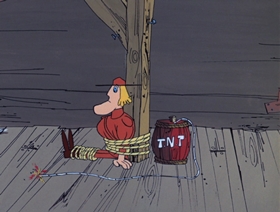 Screenshots from the 1969 DePatie Freleng cartoon Sweet and Sourdough