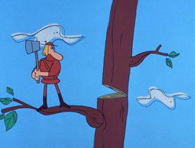 Screenshots from the 1969 DePatie Freleng cartoon Sweet and Sourdough