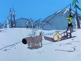 Screenshots from the 1969 DePatie Freleng cartoon Sweet and Sourdough