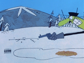 Screenshots from the 1969 DePatie Freleng cartoon Sweet and Sourdough