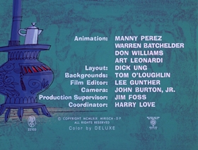 Screenshots from the 1969 DePatie Freleng cartoon Sweet and Sourdough