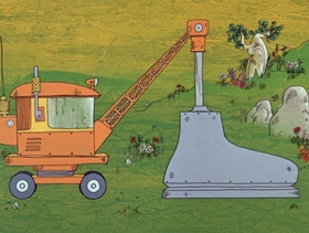 Screenshots from the 1969 DePatie Freleng cartoon Technology, Phooey