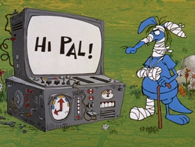 Screenshots from the 1969 DePatie Freleng cartoon Technology, Phooey