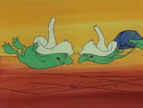 Screenshots from the 1969 DePatie Freleng cartoon Tijuana Toads