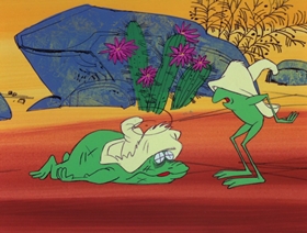 Screenshots from the 1969 DePatie Freleng cartoon Tijuana Toads