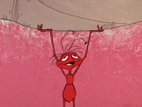 Screenshots from the 1969 DePatie Freleng cartoon Never Bug an Ant