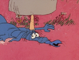 Screenshots from the 1969 DePatie Freleng cartoon Never Bug an Ant