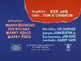 Screenshots from the 1969 DePatie Freleng cartoon Never Bug an Ant