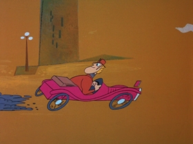 Screenshots from the 1969 DePatie Freleng cartoon A Pair of Sneakers