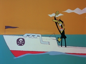 Screenshots from the 1969 DePatie Freleng cartoon A Pair of Sneakers